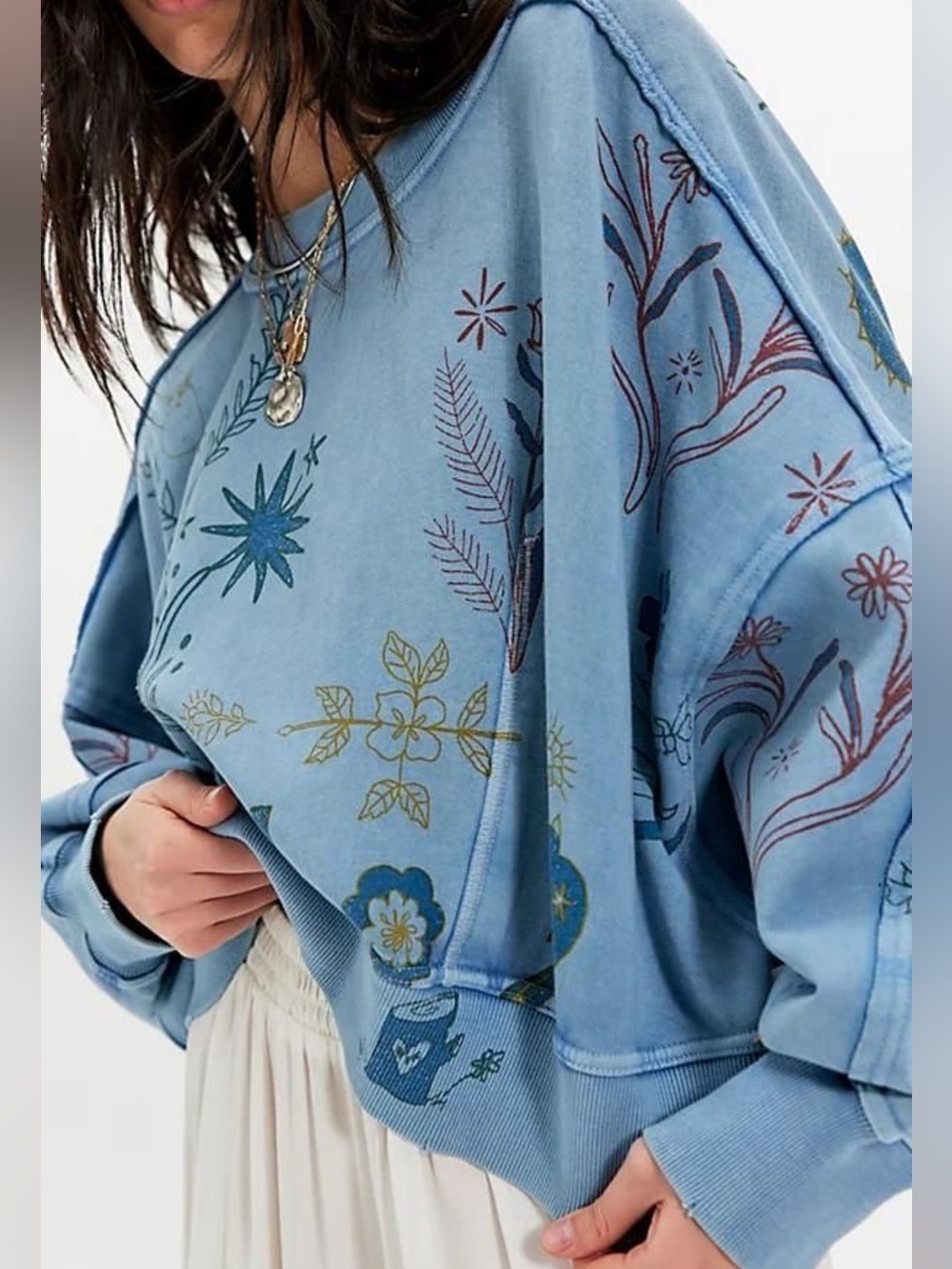 Free People Gaia Sweatshirt!!! Size XSmall!!! NWT!!!